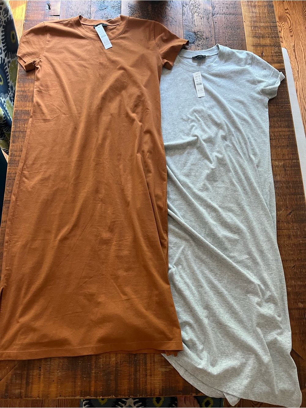 J Crew Short Sleeve Crewneck Shirt Dresses